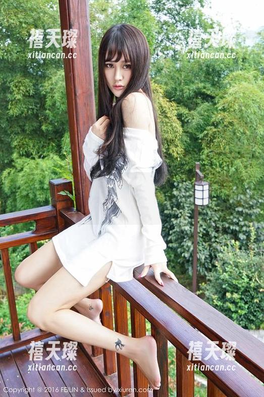 嗲囡囡 - 最新流氓小巫女泳衣写真，不小心就把巫术变成了夏日清凉！